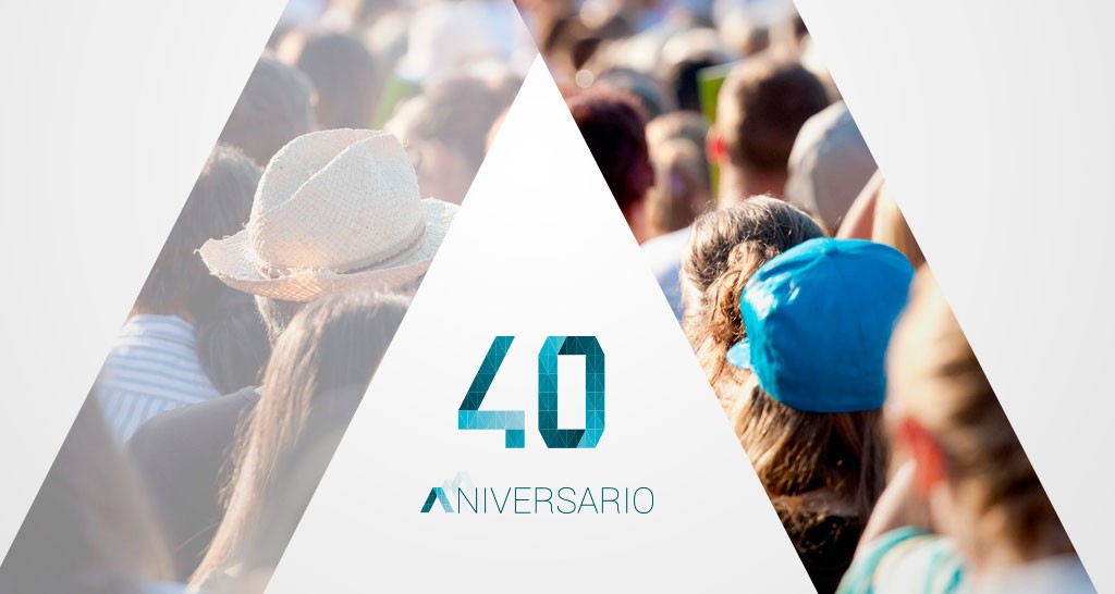 logotipo 40 aniversario IDR