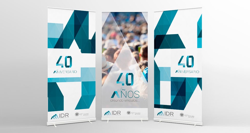 logotipo 40 aniversario IDR